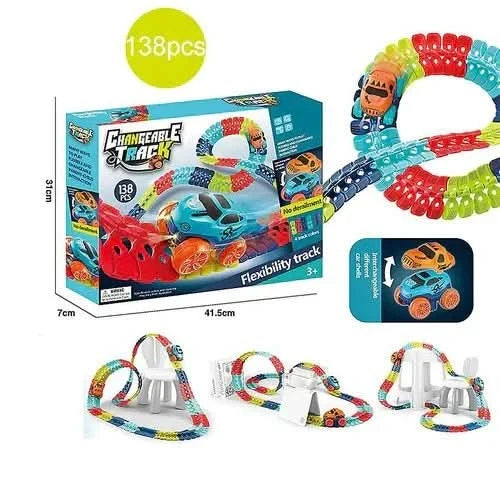 Race Track Set Flexible Curves & Loops
