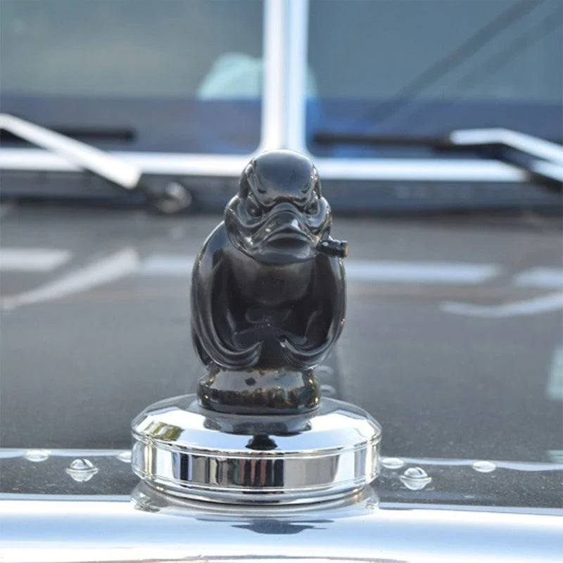 Radiator Emblem Chrome-Plated Duck Pin Mount Rubber Base