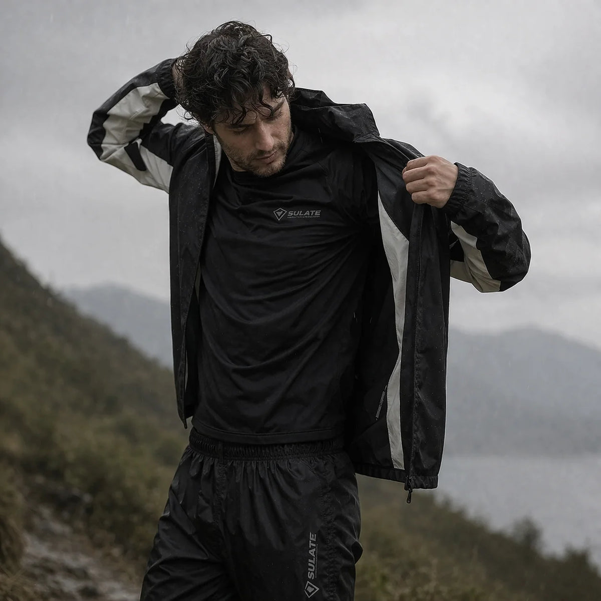 Rain Suit Waterproof Wind-Resistant Lightweight