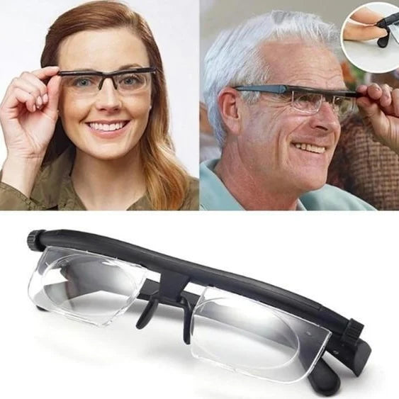 Reading Glasses Adjustable Focus & Scratch-Resistant Lenses