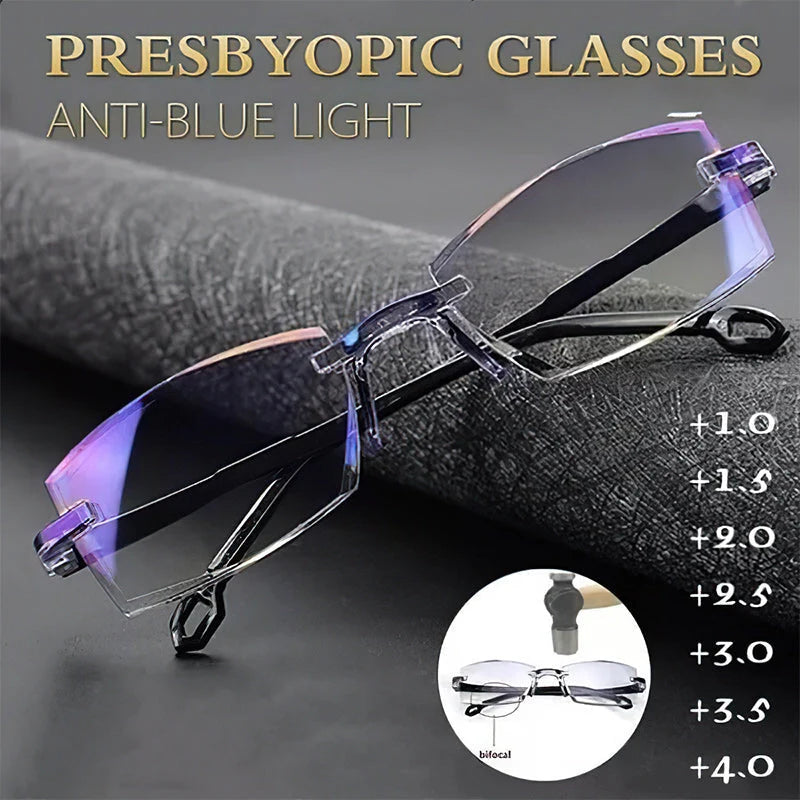Reading Glasses Multifocal Blue Light Filtering Flexible Frame
