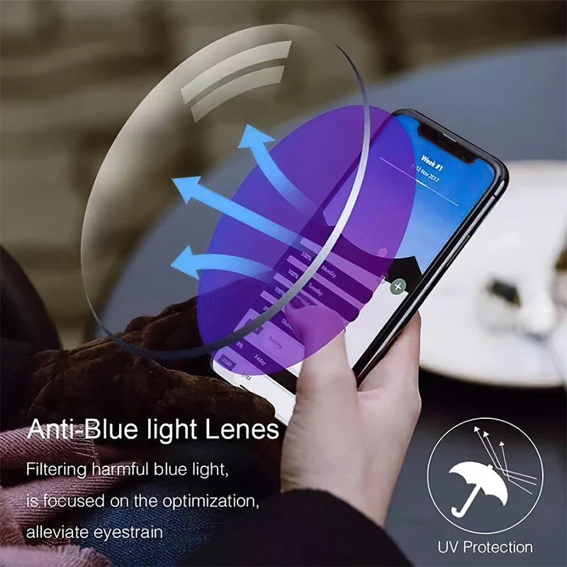 Reading Glasses Multifocal Blue Light Filtering Flexible Frame
