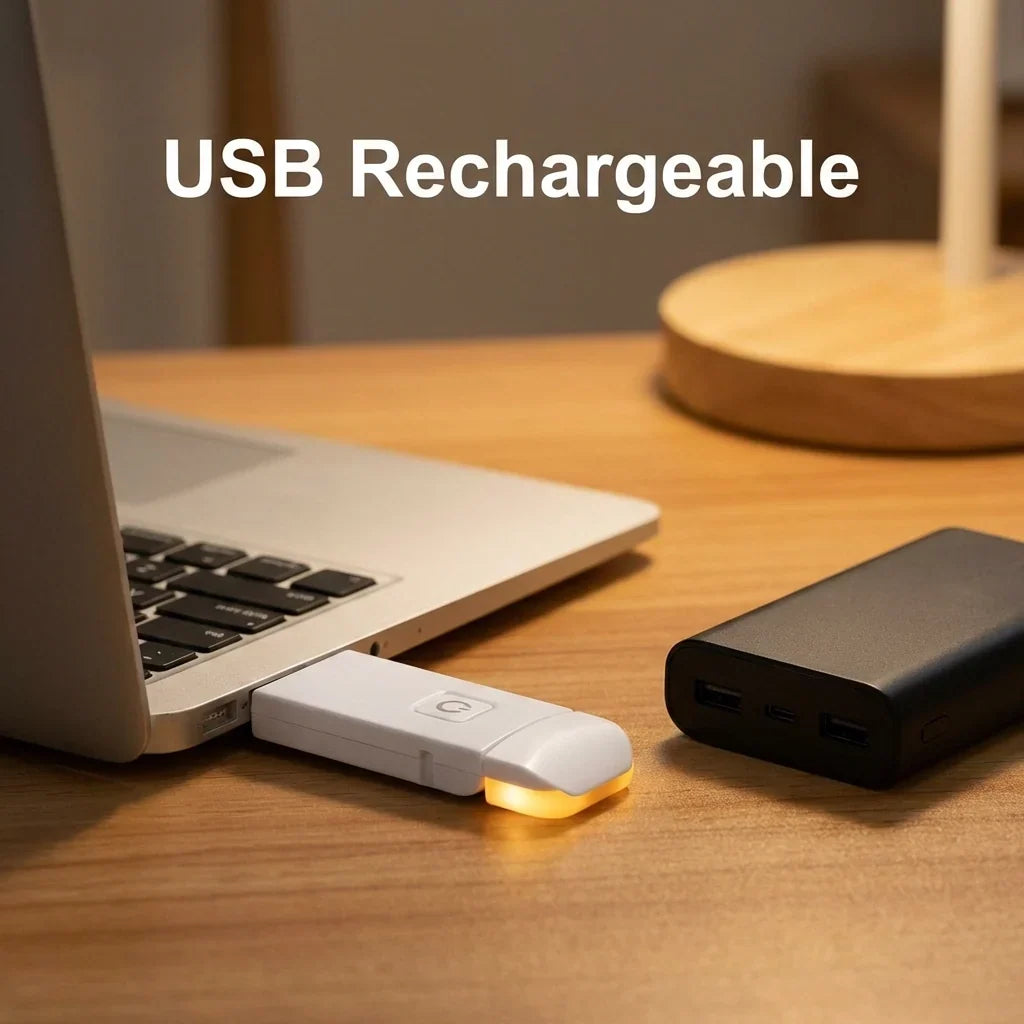 Reading Light Clip-On Adjustable Brightness USB Rechargeable
