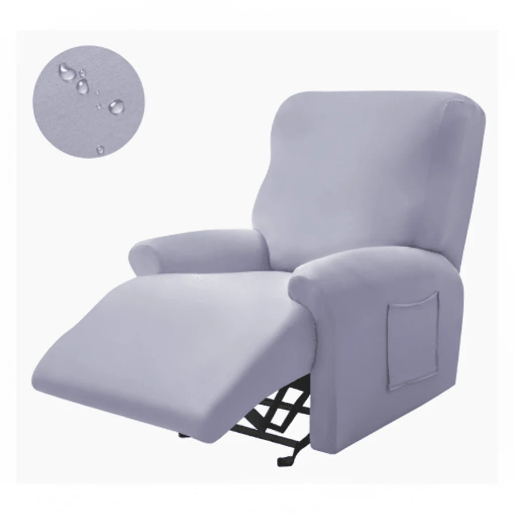 Recliner Cover Thick Padded With Cup Holders & Side Pockets