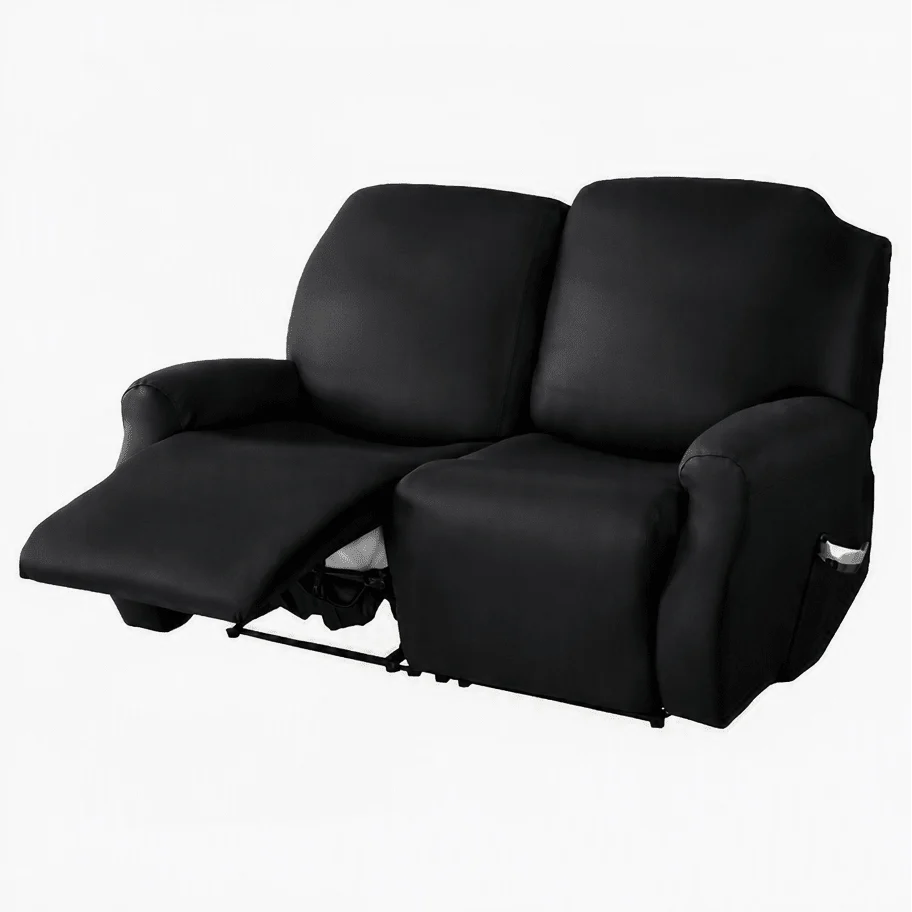 Recliner Cover Thick Padded With Cup Holders & Side Pockets