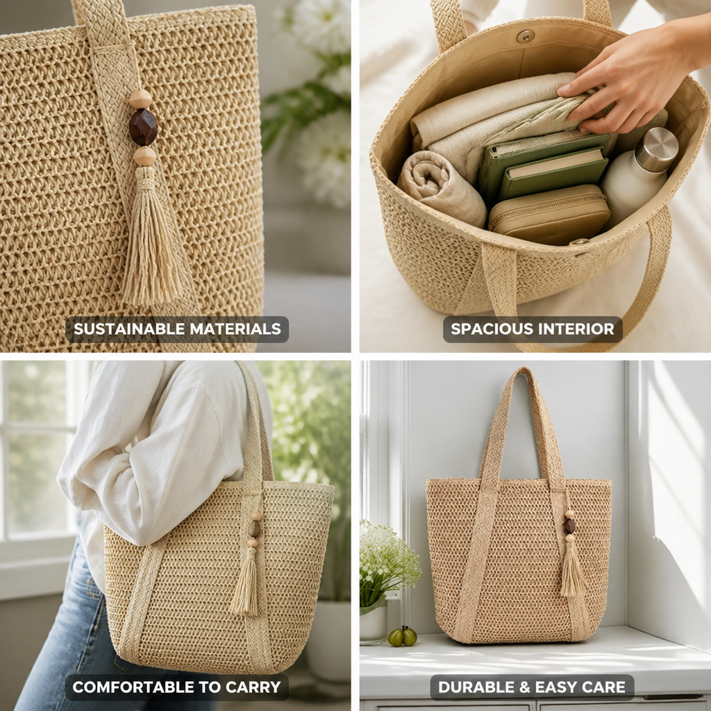 Recycled & Natural Fiber Weekender Bag