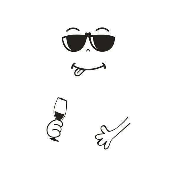 Refrigerator Sticker Waterproof Removable Cartoon Design
