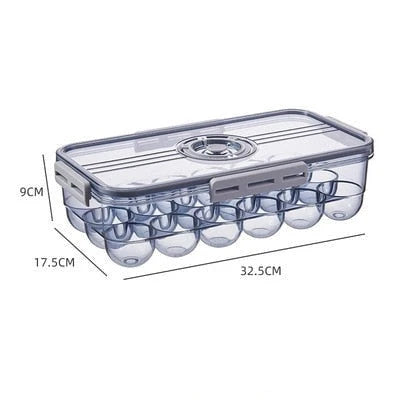 Refrigerator Storage Box Clear Plastic Opening Lid
