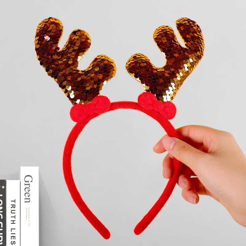 Reindeer Headband Soft Felt One Size Fits All