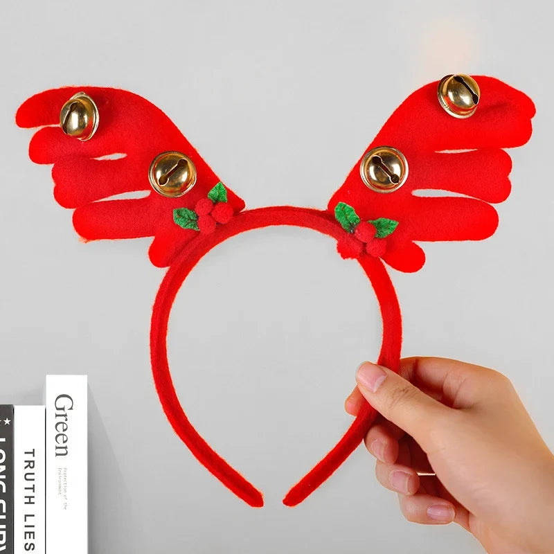 Reindeer Headband Soft Felt One Size Fits All