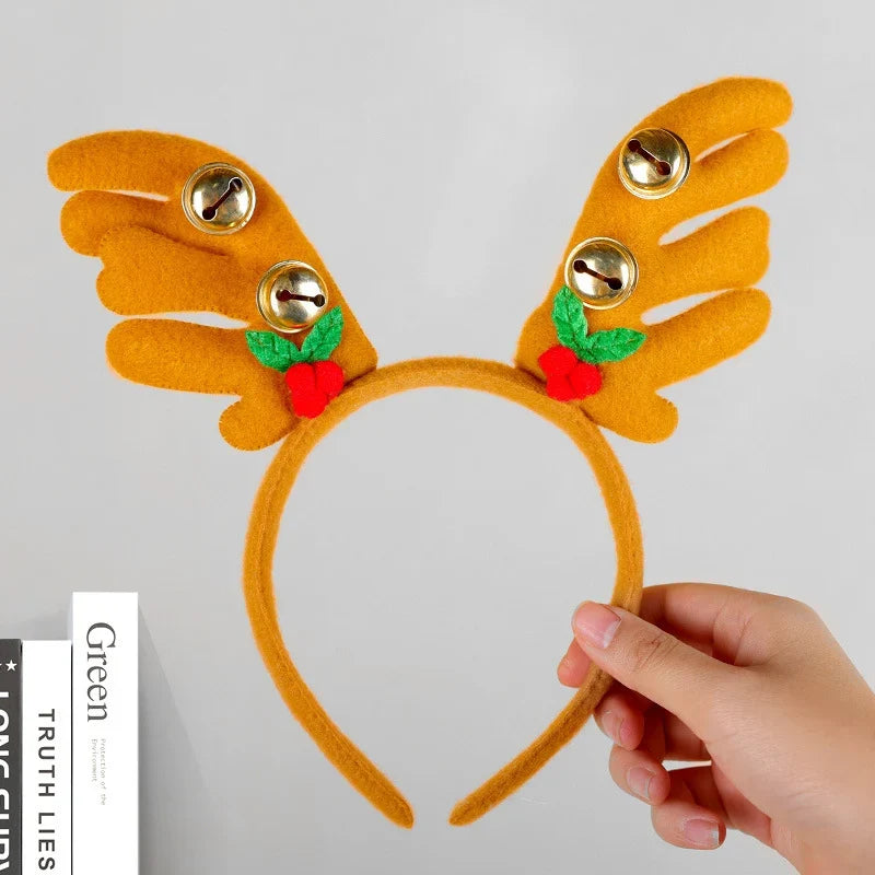 Reindeer Headband Soft Felt One Size Fits All