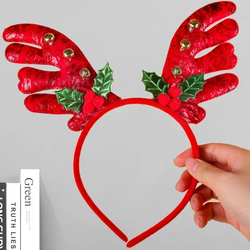 Reindeer Headband Soft Felt One Size Fits All