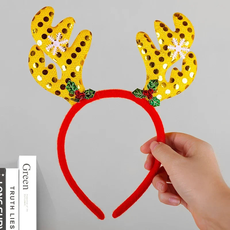 Reindeer Headband Soft Felt One Size Fits All