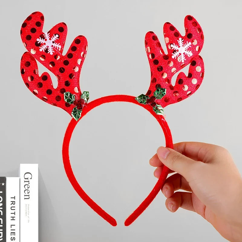 Reindeer Headband Soft Felt One Size Fits All