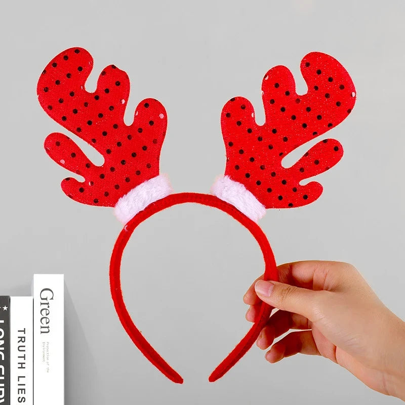 Reindeer Headband Soft Felt One Size Fits All