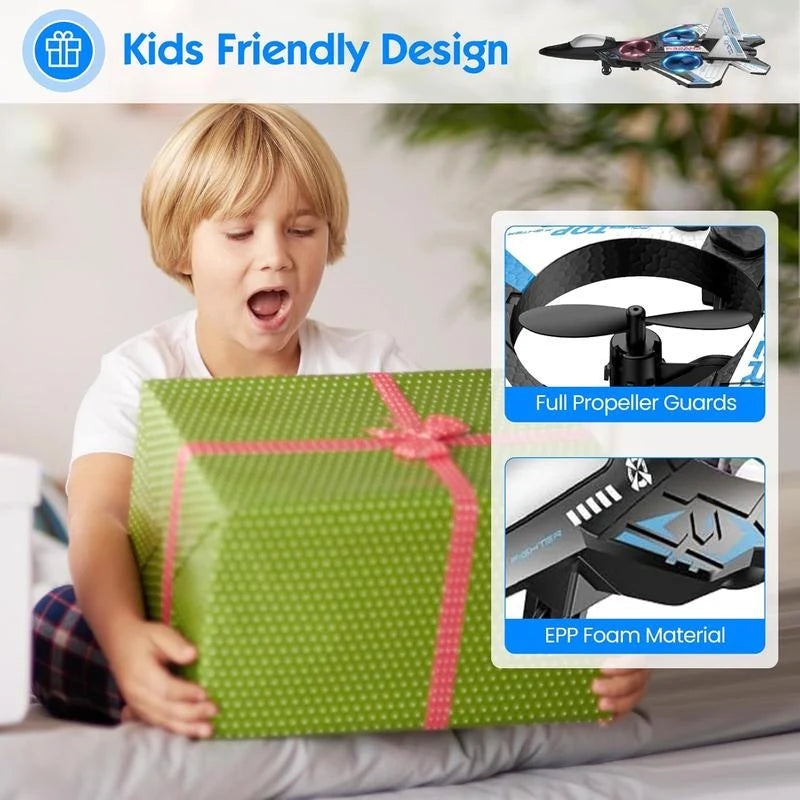 Remote Control Fighter Jet 360° Stunts LED Lights