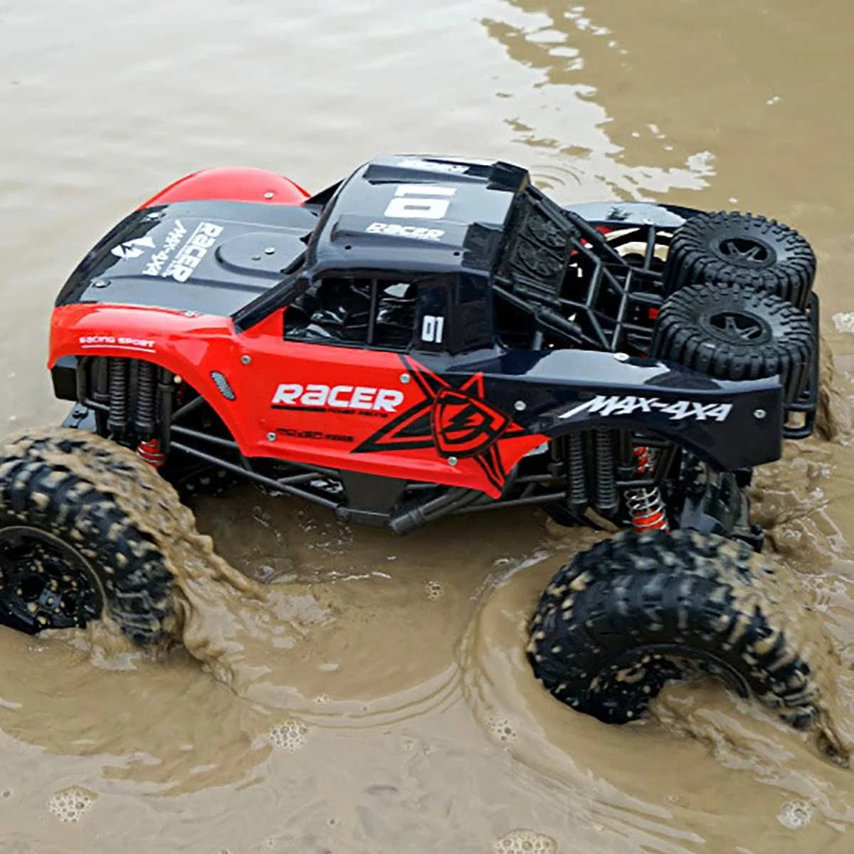 Remote Control Monster Truck Amphibious Four-Wheel Drive IP66 Water-Resistant