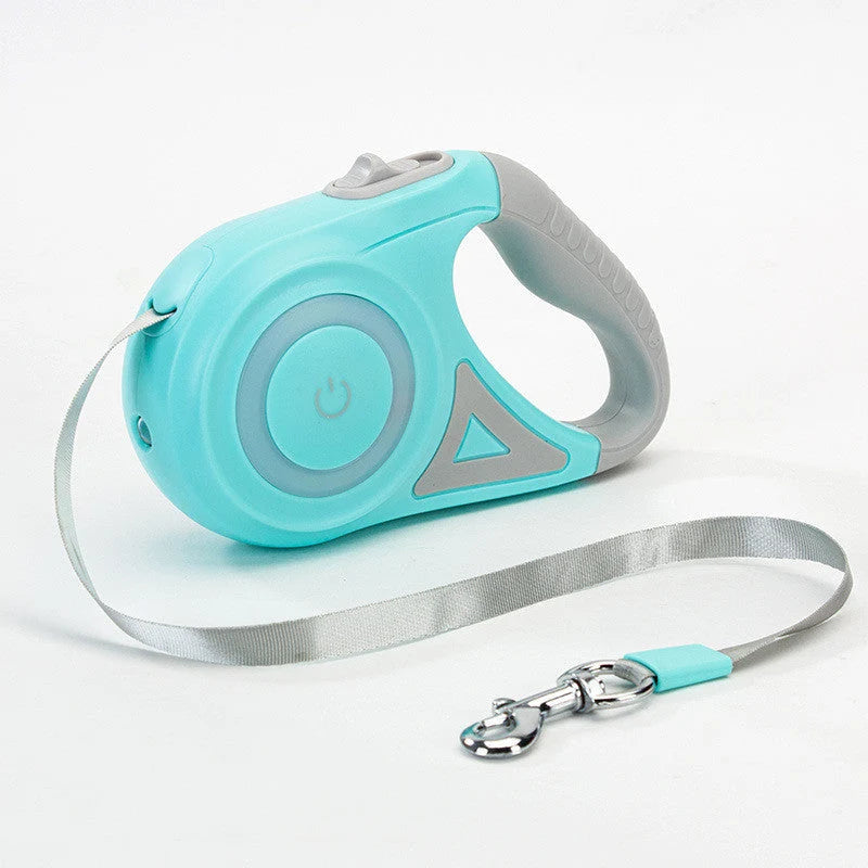 Retractable Dog Leash One-Touch Brake & Lock Tangle-Resistant
