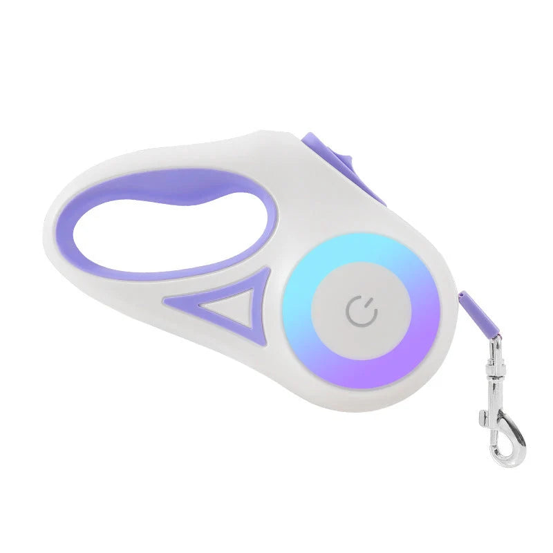 Retractable Dog Leash One-Touch Brake & Lock Tangle-Resistant