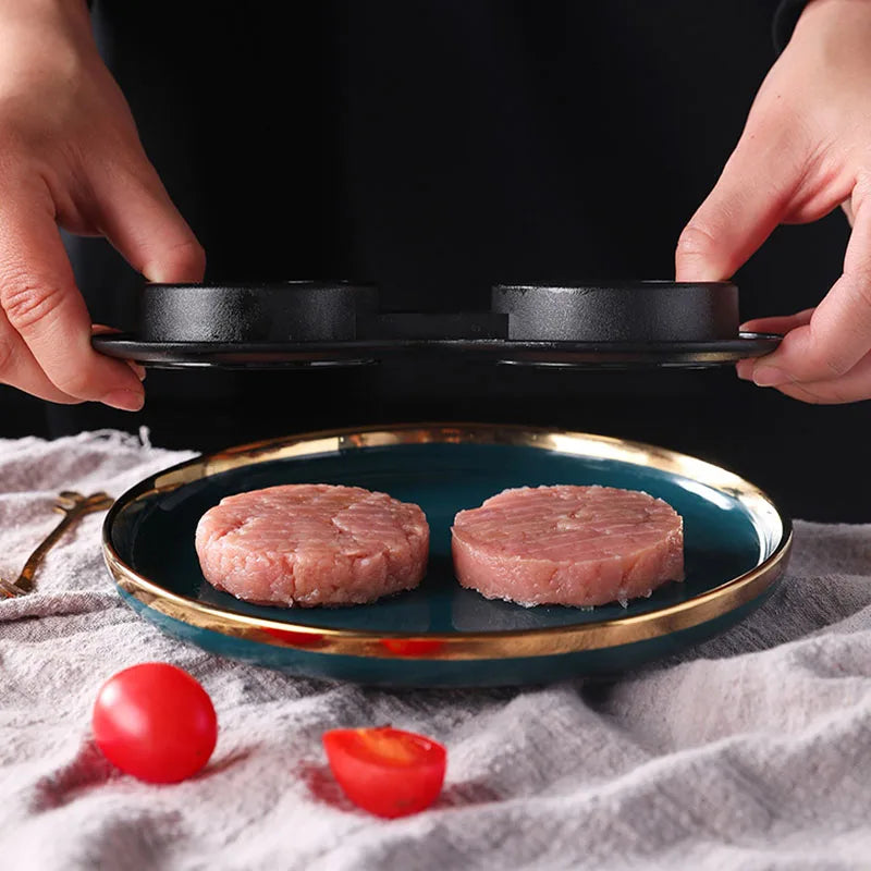 Rice Ball & Burger Press Double Grid Easy-Release ABS Surface