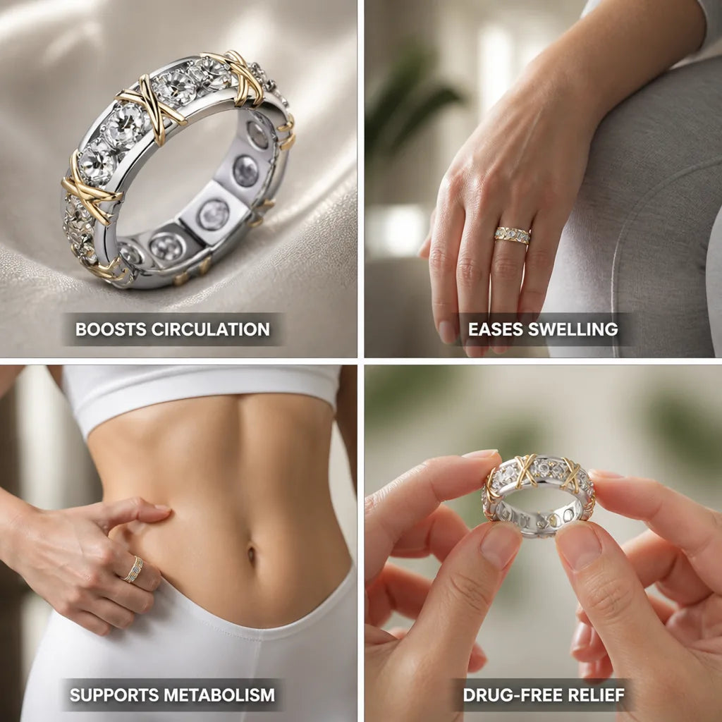 Ring Magnetic Ion Therapy Circulation & Metabolism Support