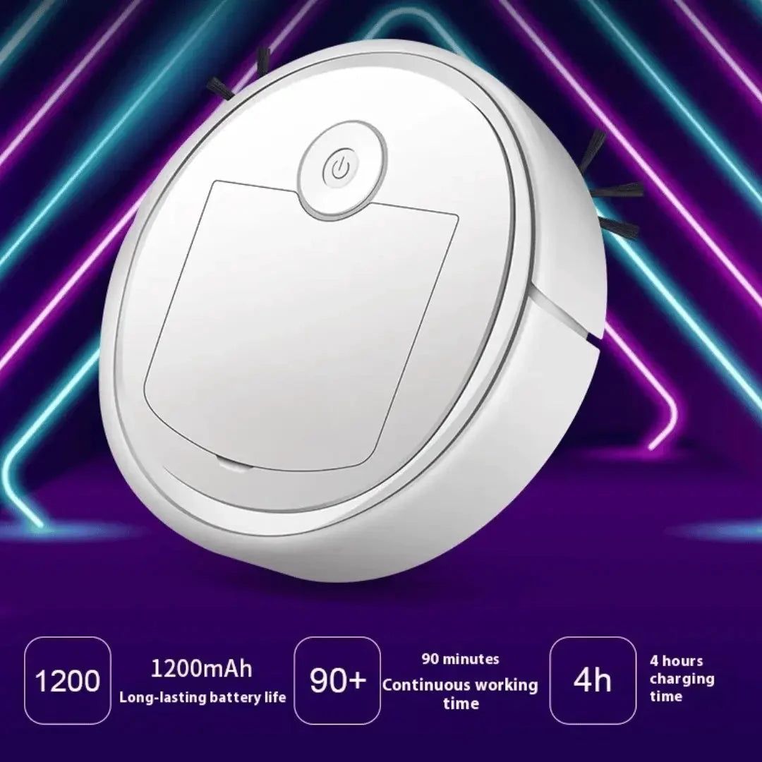 Robotic Vacuum Smart Mapping 90-Minute Runtime Quiet Operation