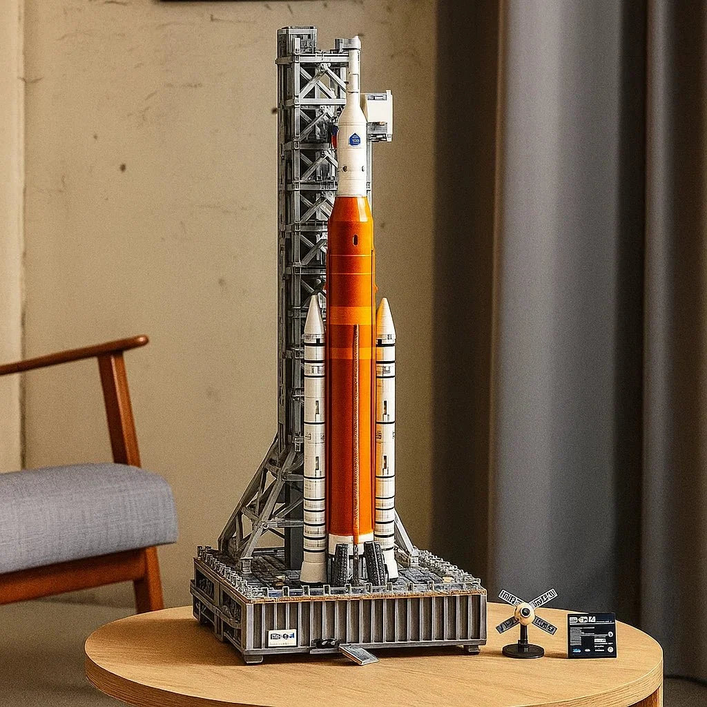Rocket Building Kit Multistage Launch Tower 3,601-Piece Set