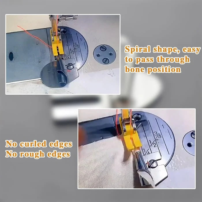 Rolled Hem Presser Foot Stainless Steel Multiple Sizes