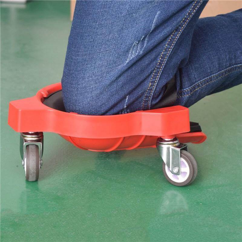 Rolling Knee Pad Foam-Cushioned With Three Swivel Castors