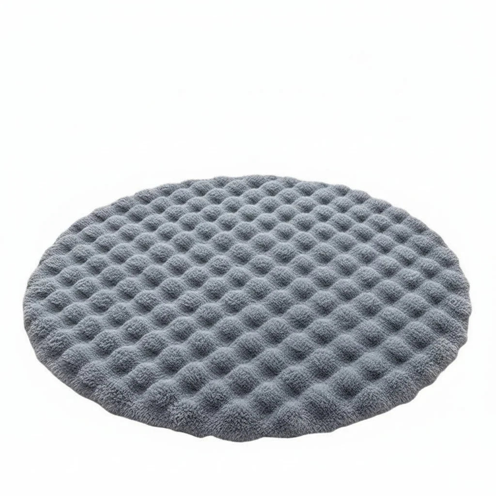 Round Rug Soft Polyester Machine Washable