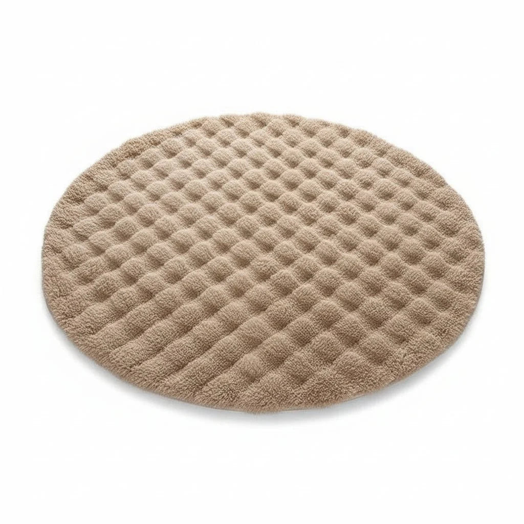 Round Rug Soft Polyester Machine Washable