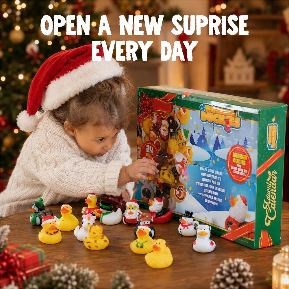 Rubber Duck Advent Calendar 24 Collectible Floating Ducks