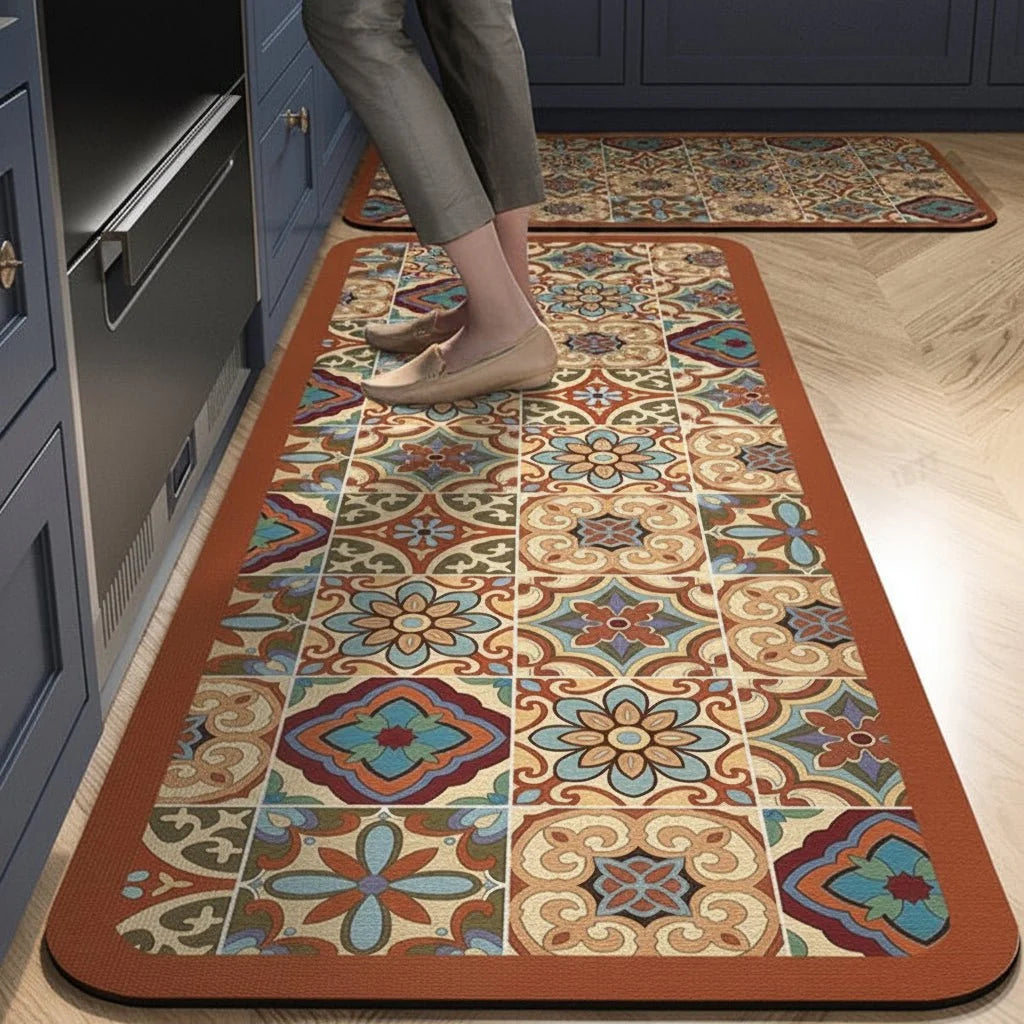 Rug Runner Non-Slip Backing Soft Durable Fabric