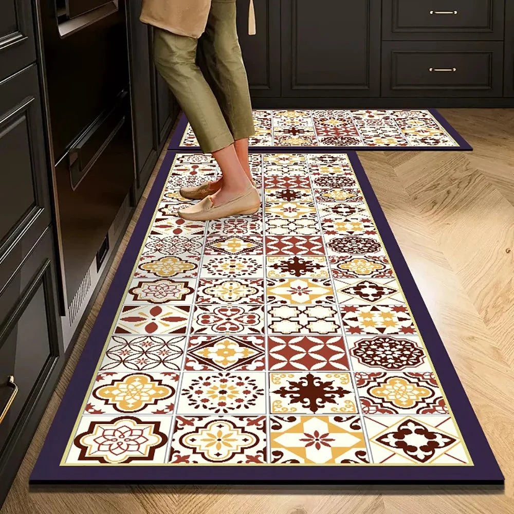 Rug Runner Non-Slip Backing Soft Durable Fabric