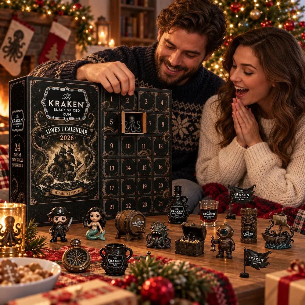Rum Advent Calendar 24-Day Countdown With Mini Bottles