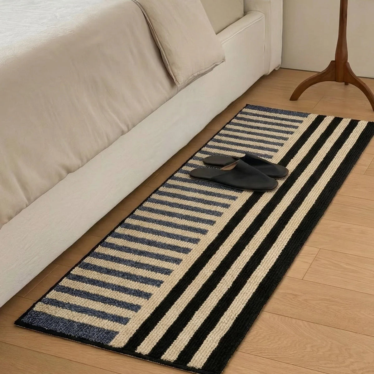 Runner Mat Cushioned Striped Non-Slip