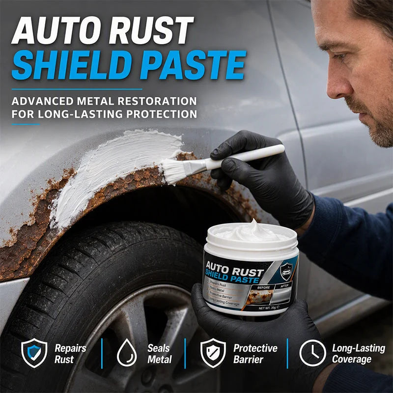 Rust Repair Paste Moisture-Resistant Non-Drip With Applicator Brush