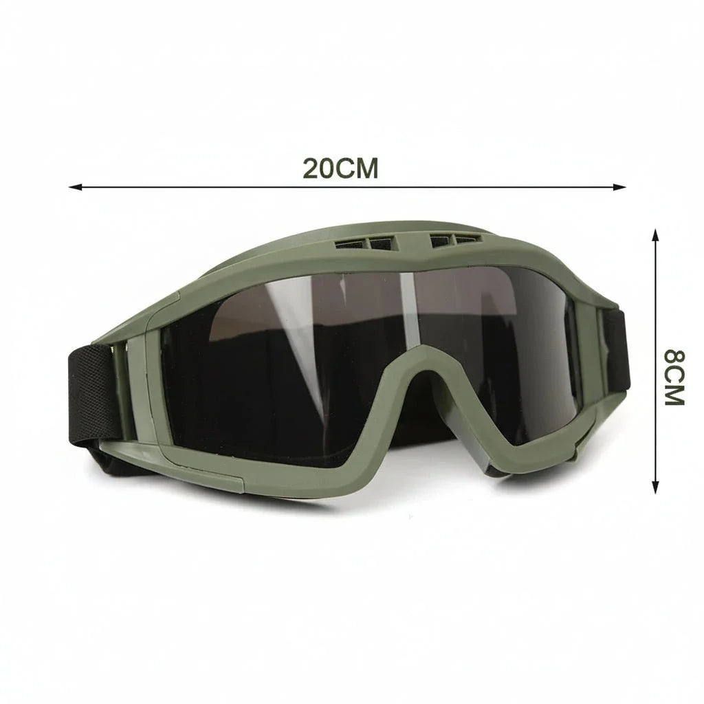 Safety Goggles Impact-Resistant Polycarbonate Lenses Adjustable Strap