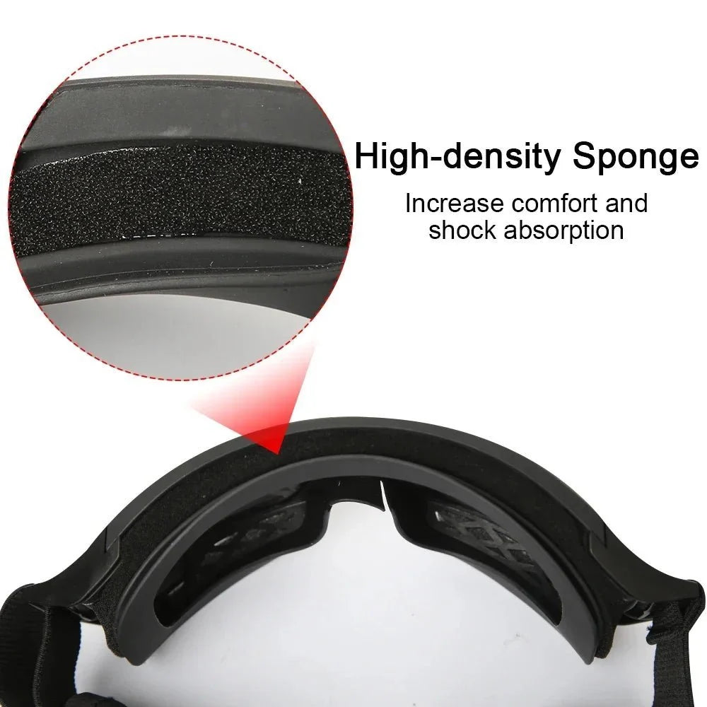 Safety Goggles Impact-Resistant Polycarbonate Lenses Adjustable Strap