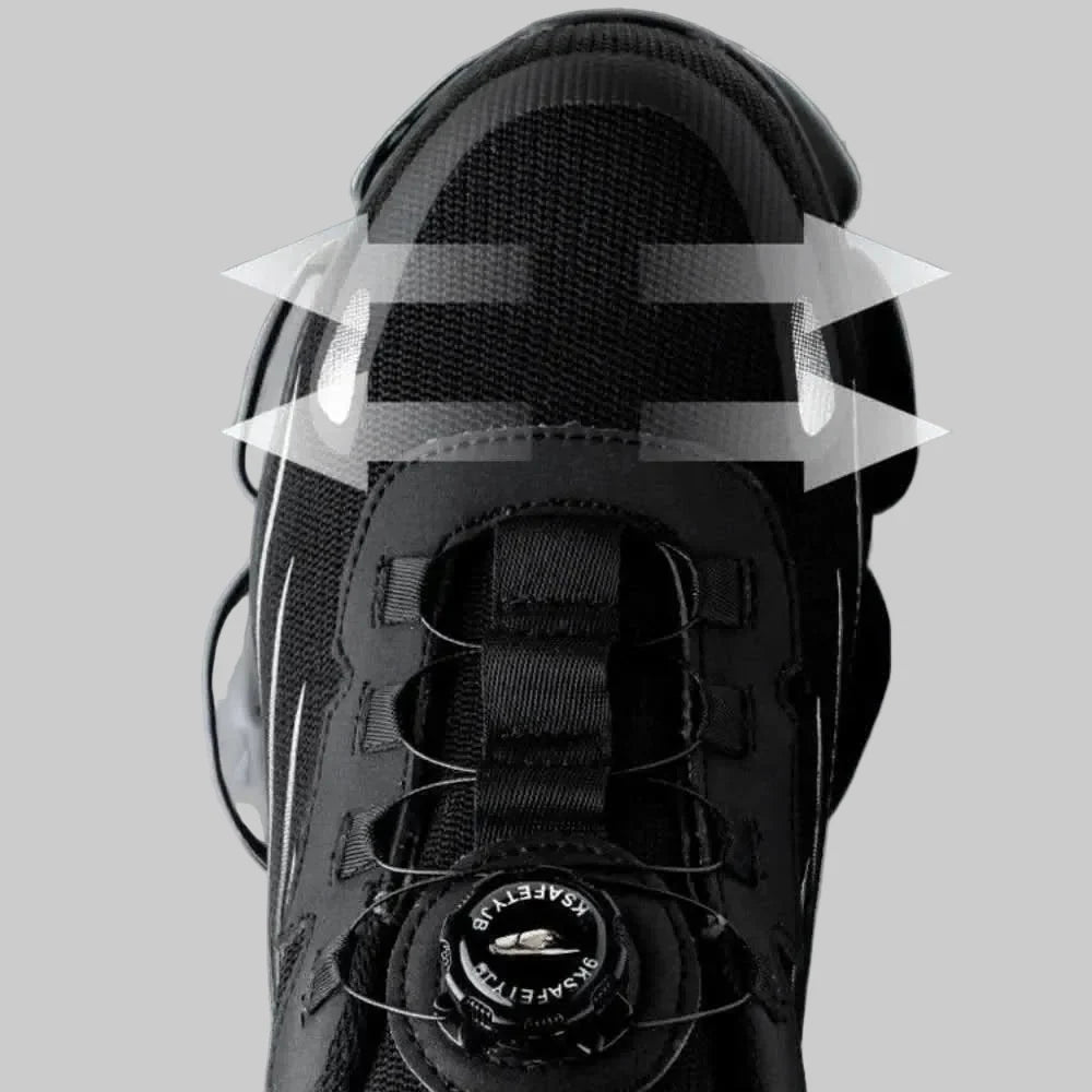 Safety Shoes Wide Toe Cap Breathable Textile Slip-Resistant Sole