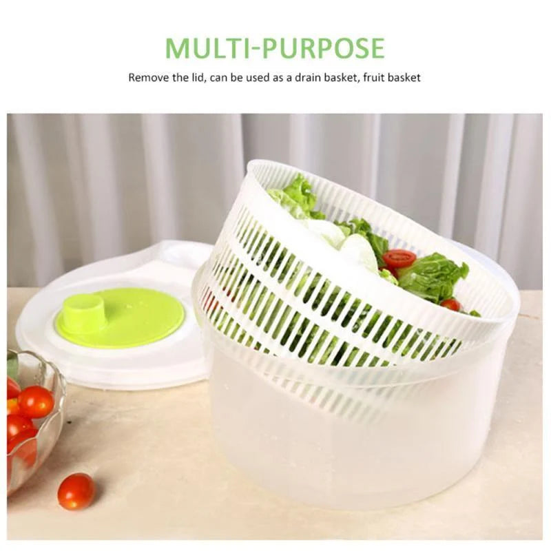 Salad Spinner Hand-Crank 5L Capacity