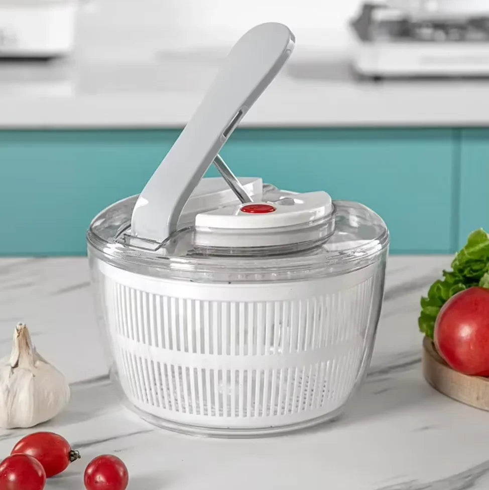 Salad Spinner Manual Spin Dryer 3.17 Qt Capacity