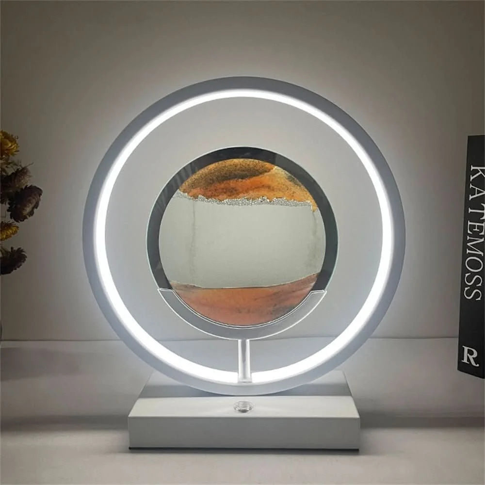 Sand Art Lamp 3D Moving Sand LED USB Rechargeable
