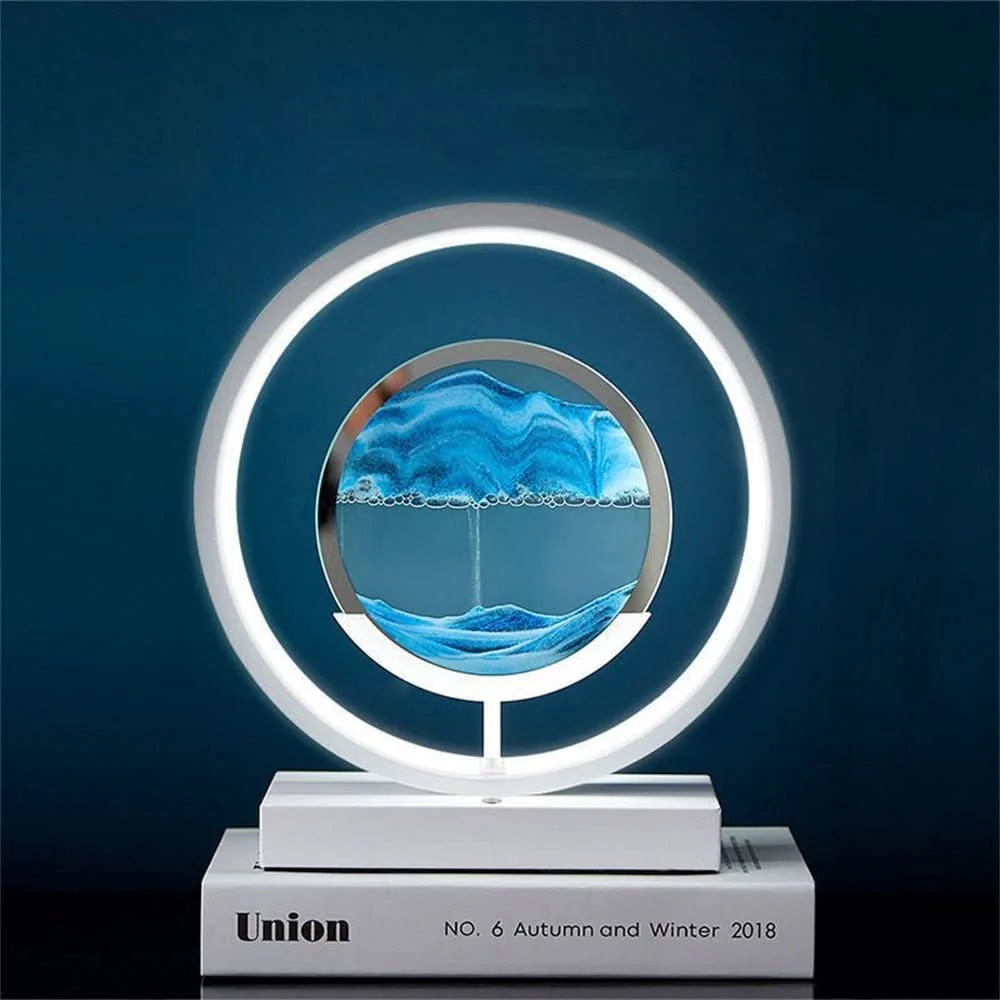 Sand Art Table Lamp 3D LED USB Rechargeable