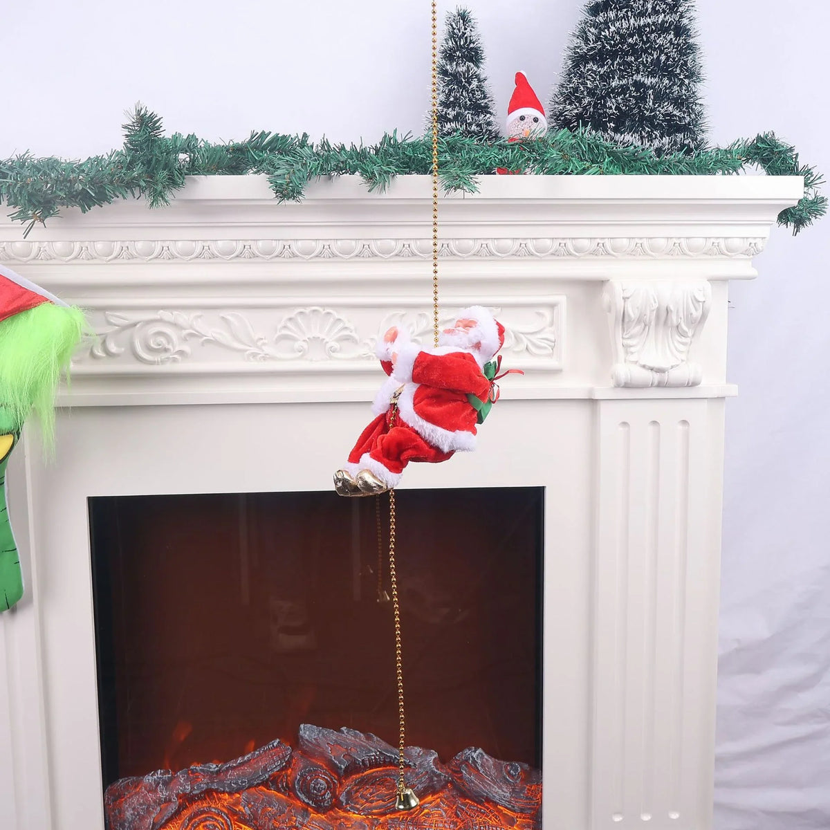 Santa Claus Figurine Fabric & Reflective Ornament