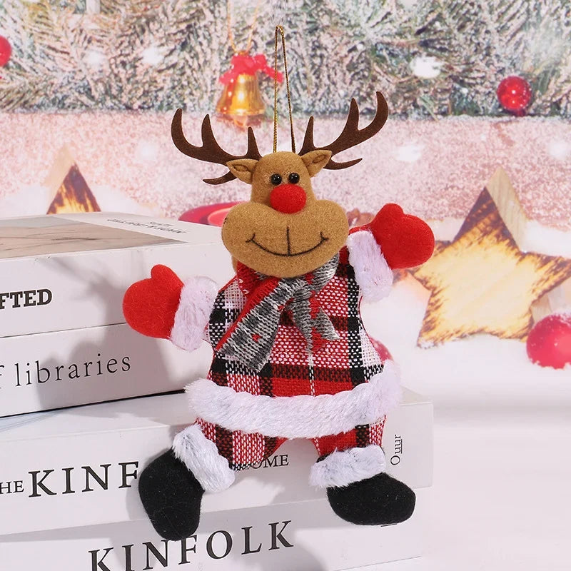 Santa Claus Ornament Plush With Hanging Loop