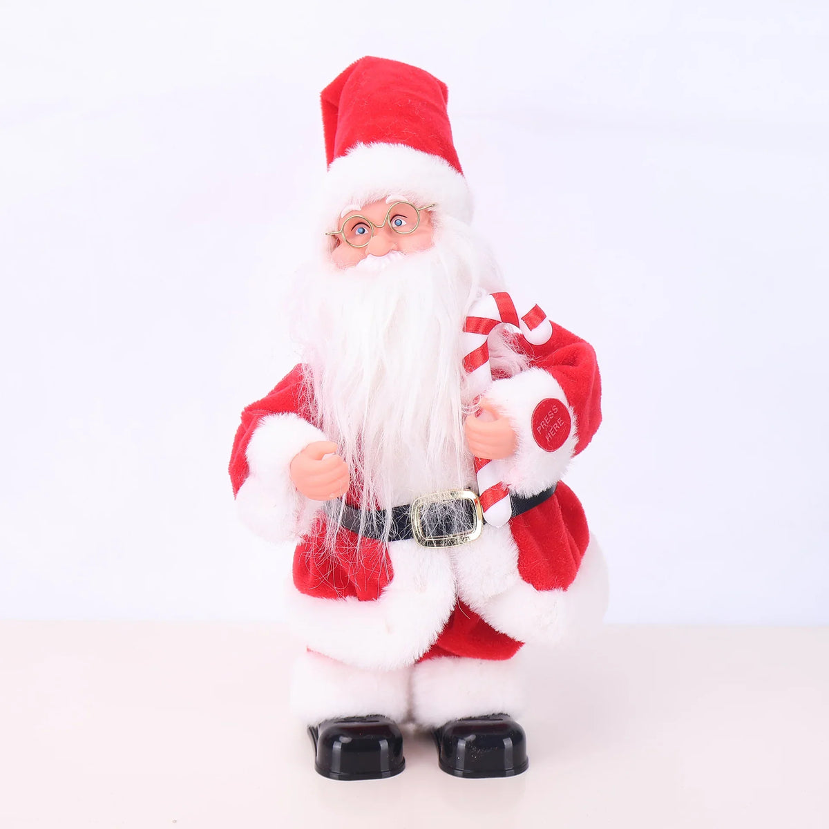 Santa Figurine Detailed Sculpted Design Lollipop Accessory