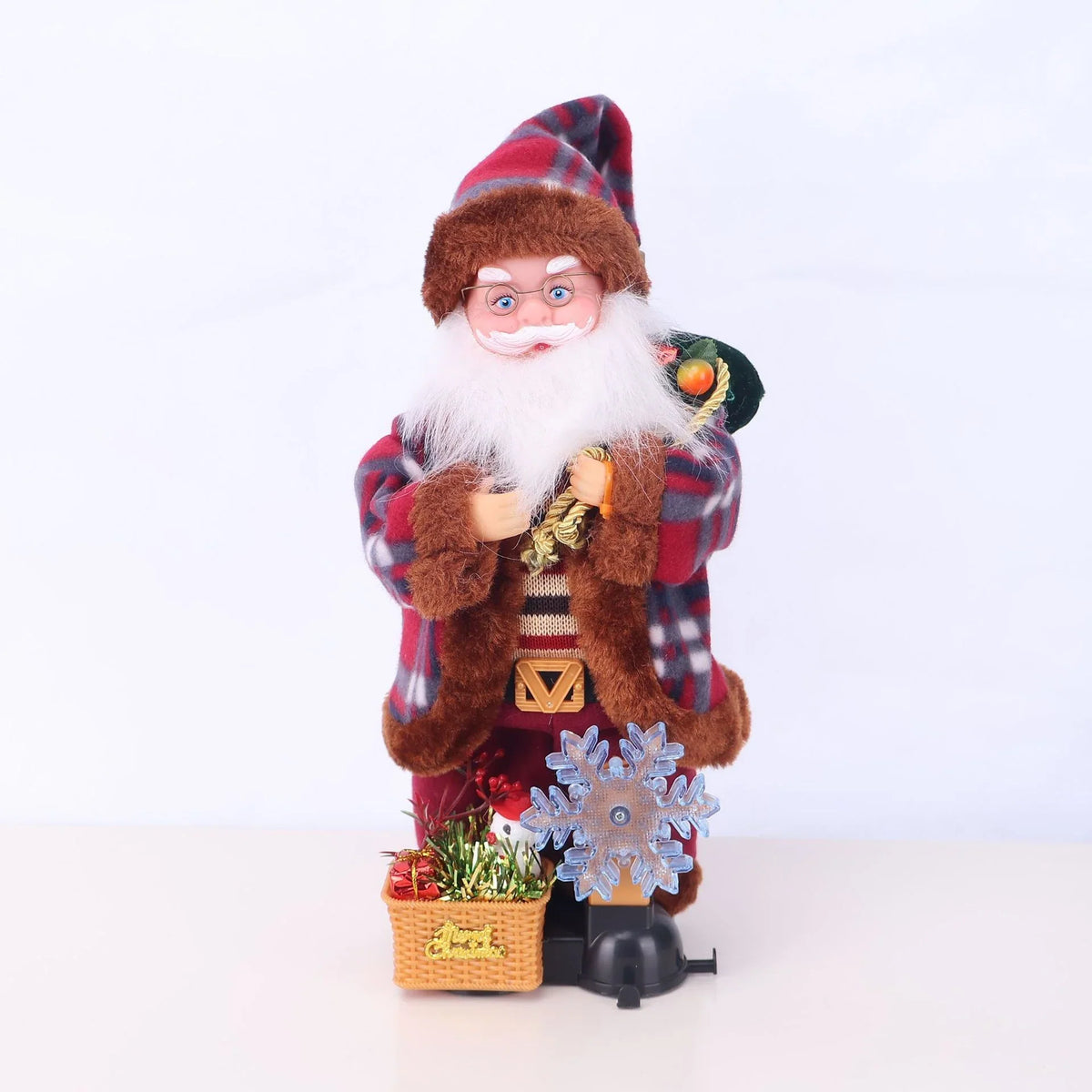 Santa Figurine Detailed Sculpted Design Lollipop Accessory