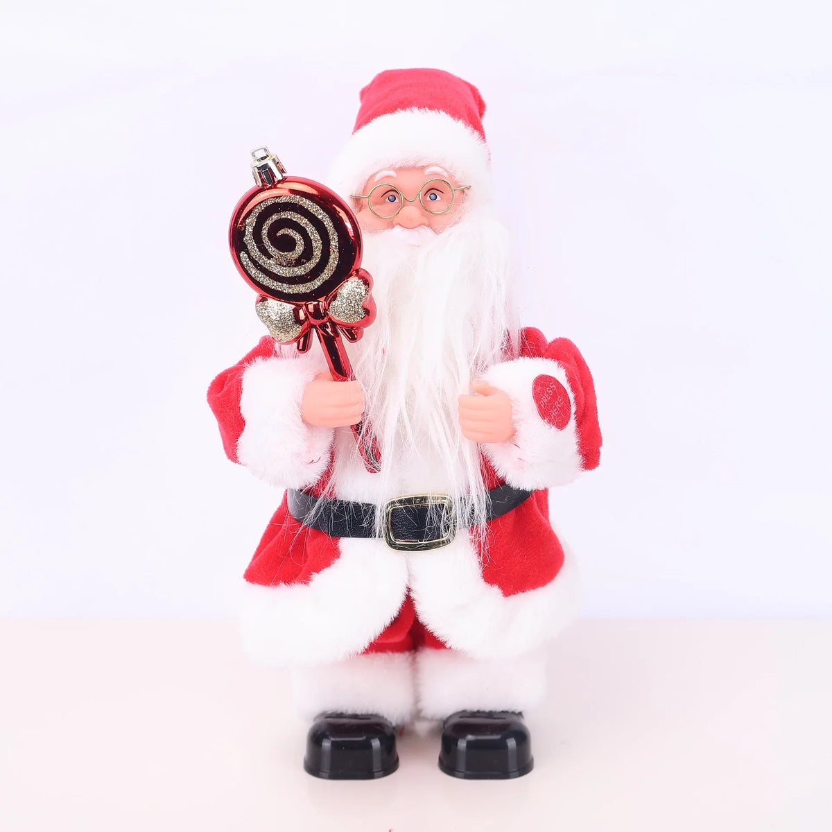 Santa Figurine Detailed Sculpted Design Lollipop Accessory
