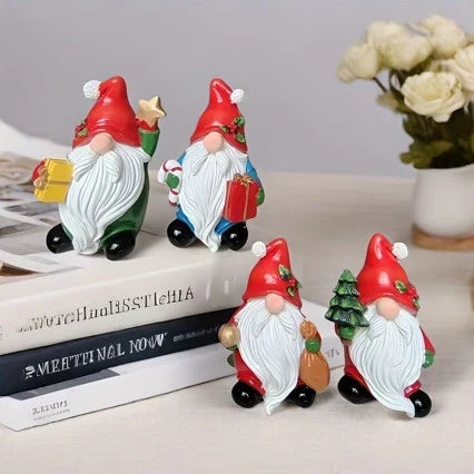 Santa Figurine Moisture-Resistant Tabletop Decor